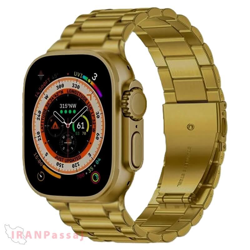 ساعت هوشمند HK9 Ultra Gold – نسخه طلایی و بدنه فلزی لوکس – خرید اینترنتی از ایران پاساژ