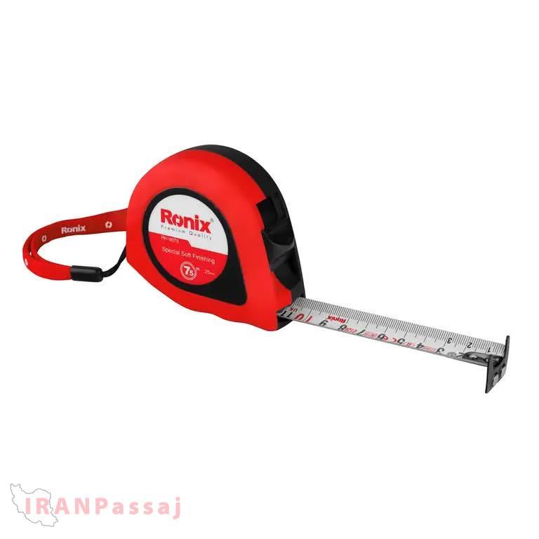 متر پلاستیکی 7.5 متری رونیکس مدل RH-9075 – متر دستی حرفه‌ای و بادوام – خرید اقساطی از ایران پاساژ