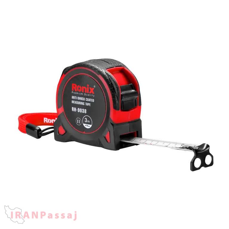 متر دستی پلاستیکی روکش‌دار دوطرفه نشکن 3 متری رونیکس مدل RH-9038 – بادوام، خوش‌دست و دقیق – خرید اینترنتی از ایران پاساژ