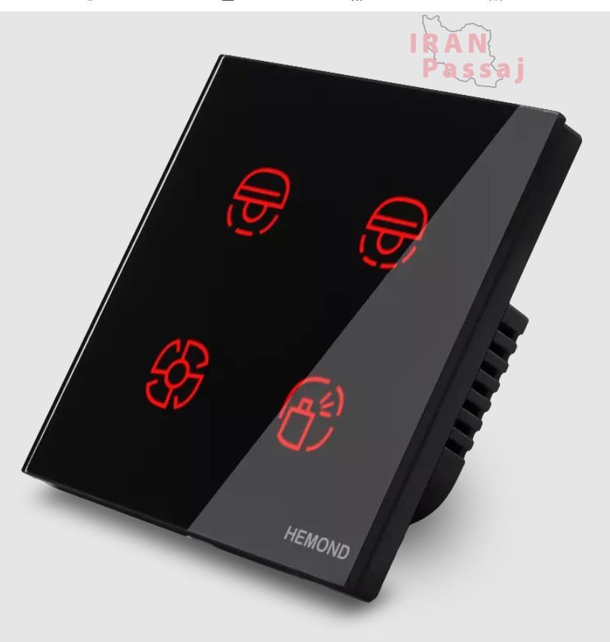 کلید لمسی سرویس چهار پل PRO هموند – تکنولوژی High‑Tech بدون رله – خرید اینترنتی از ایران پاساژ