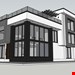  فایل اسکچاپ طراحی ویلای تریپلکس ساحلی سرخرود