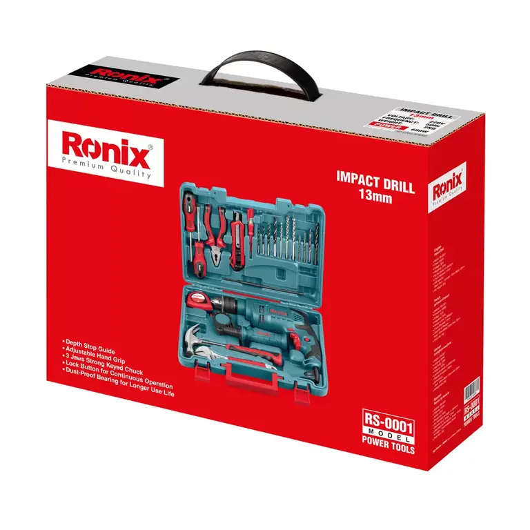  کیت دریل برقی چکشی 13 میلی متری مدل RS-0001 – قدرتمند، همه‌کاره و حرفه‌ای – خرید اینترنتی از ایران پاساژ