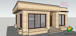 فایل اسکچاپ طراحی ویلا 110 متری به همراه طراحی کابینت