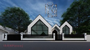 فایل اسکچاپ طراحی پلان، سازه، نما و محوطه ویلای 133 فرزادشهر 
