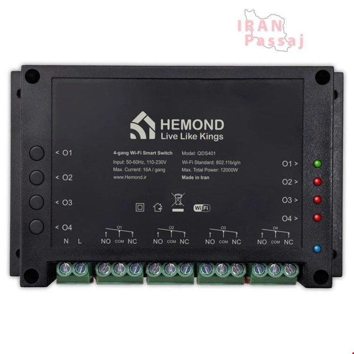 خرید اینترنتی رله سوئیچ هوشمند هموند مدل DnB-4C-10A