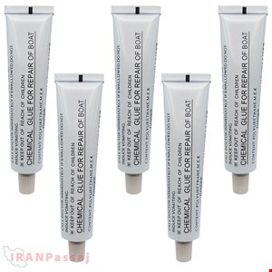 چسب تعمیرات پدل برد و قایق بادی PVC برند Muzboo (حجم ۱۵۰ میلیلیتر - پک ۵ عددی)