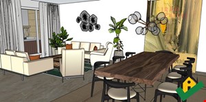 فایل اسکچاپ طراحی داخلی آپارتمان 170متری برج باغ مینیاتور بابلسر