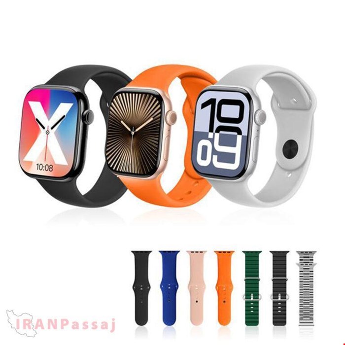 خرید اینترنتی ساعت هوشمندKEQIWEARمدلKW53 MAXسری۱۰+ایرپاد+7بند