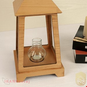 فانوس چوبی دکوری و تزیینی SH369 - خرید اینترنتی فانوس چوبی شیک از ایران پاساژ