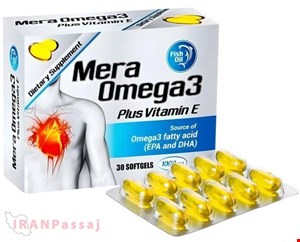 کپسول امگا 3 مِرا حاوی ویتامین E اصل | Mera Omega 3 Plus Vitamin E 1000mg