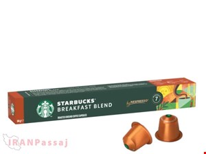 کپسول قهوه نسپرسو استارباکس مدل Breakfast Blend بسته 10 عددی – ⭐⭐ تاریخ انقضا: بیش از یک سال اعتبار ⭐⭐ – خرید اینترنتی از ایران پاساژ