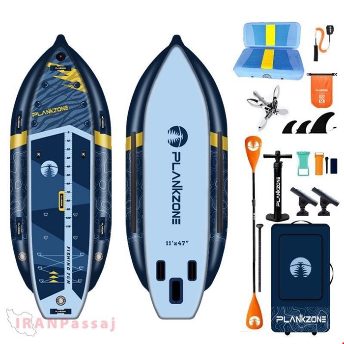 خرید اینترنتی پدل برد بادی Plankzone مدل Fishing Boat – طراحی تخصصی، پایدار و ایده‌آل برای ماهیگیری و تفریحات آبی – ارسال رایگان فقط در ایران پاساژ