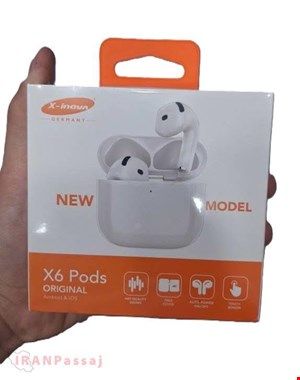 ایرپاد بلوتوثی X-inova مدل X6 Pods – نویز کم، کیفیت صدای بالا، سازگار با Android و iOS – خرید اینترنتی از ایران پاساژ