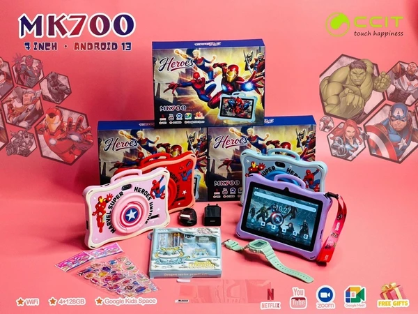 تبلت کودک CCIT مدل MK700 ظرفیت 128 گیگ، رم 4 گیگ – اندروید 13 + Kids Space – خرید اینترنتی از ایران پاساژ