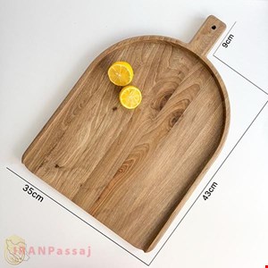خرید تخته سرو و پذیرایی چوبی فانتزی توخالی لبه‌دار کد SH5 | طراحی خاص برای سرو شیک و کاربردی