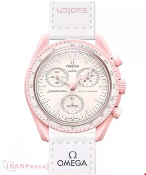 ساعت مچی امگا سواچ مدل Mission to Venus – طراحی صورتی و شیک – خرید اینترنتی از ایران پاساژ