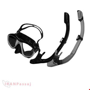 ماسک و اسنورکل Plankzone رنگ طوسی مشکی – شیشه حرارت‌دیده، سوپاپ دوگانه و طراحی موج‌شکن – خرید اینترنتی از ایران پاساژ
