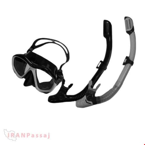 ماسک و اسنورکل Plankzone رنگ طوسی مشکی – شیشه حرارت‌دیده، سوپاپ دوگانه و طراحی موج‌شکن – خرید اینترنتی از ایران پاساژ