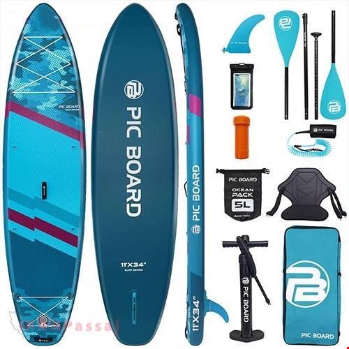 پدل برد Pic Board مدل Camouflage رنگ آبی – طراحی خاص و تعادل عالی روی آب – خرید اینترنتی از ایران پاساژ