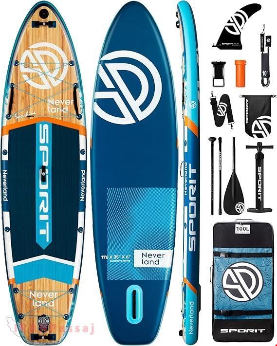 پدل برد Sporit مدل NeverLand 11’6 رنگ آبی – دولایه PVC +  drop ‑Stitch – خرید اینترنتی از ایران پاساژ