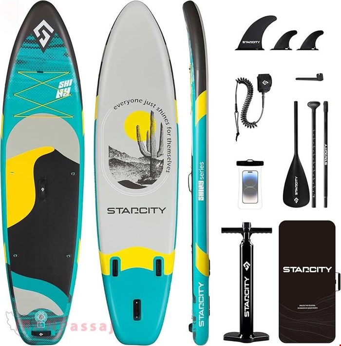 پدل برد استارسیتی STARCITY مدل SHINY GREEN – تحمل وزن 190 کیلوگرم و طراحی پایدار – خرید اینترنتی از ایران پاساژ