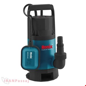 پمپ لجن‌کش پلاستیکی 8.5 متری 750 وات رونیکس مدل RH-4042 – تخلیه پرسرعت آب‌های آلوده و پساب با عبور ذرات ۳۵ میلی‌متری – خرید اینترنتی از ایران پاساژ