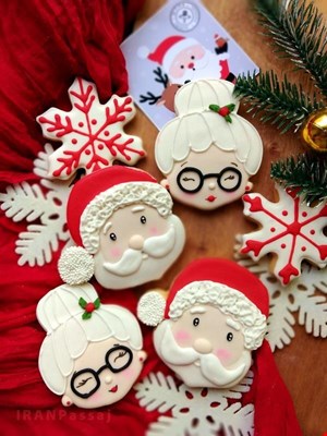 🎄 کوکی رویال آیسینگ کریسمس زنجبیلی | طعم اصیل کریسمس در ایران پاساژ 🍪