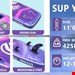 خرید اینترنتی پدل برد برند E-SUP مدل AURORA PURPLE 01