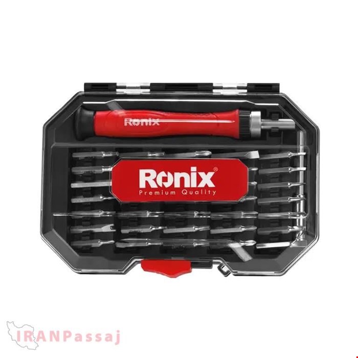 ست ۳۷ عددی پیچ‌گوشتی ساعتی جغجغه‌ای با بیت رونیکس مدل RH-2719 – مجموعه کامل تعمیرات ظریف – خرید اینترنتی از ایران پاساژ